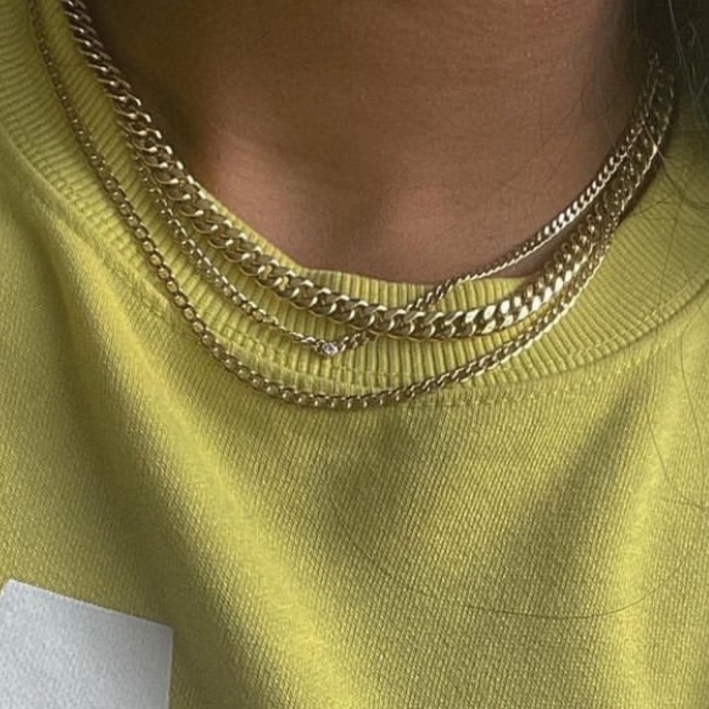 14k curb link chain